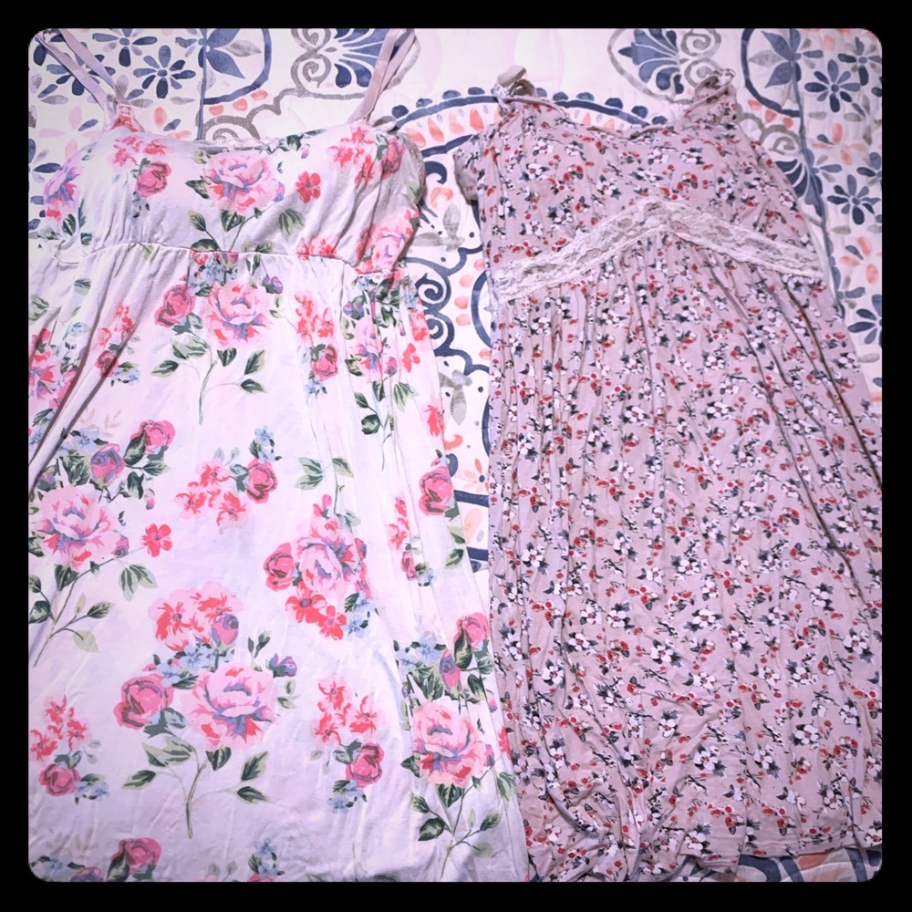 Two nursing gowns